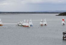 Light winds and gentle waves