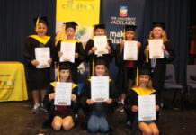 Uni children celebrate at Wudinna